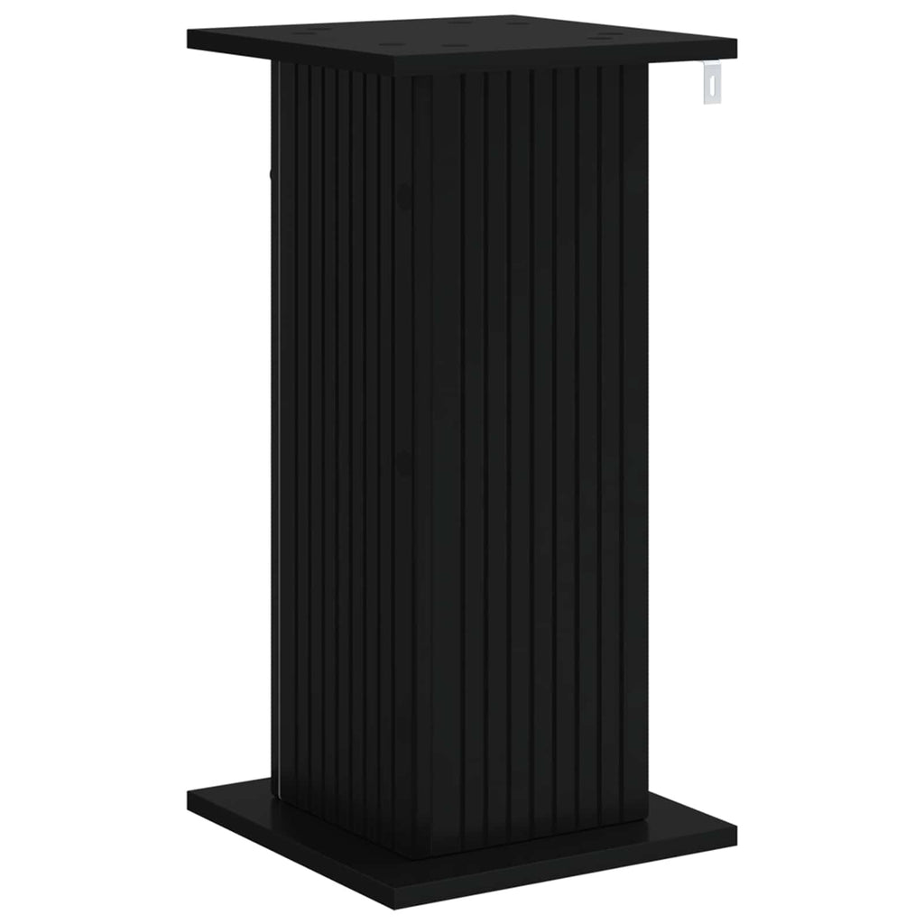 vidaXL Stojak na rośliny 2 pcs Czarny 30,5 x 30 x 60,5 cm