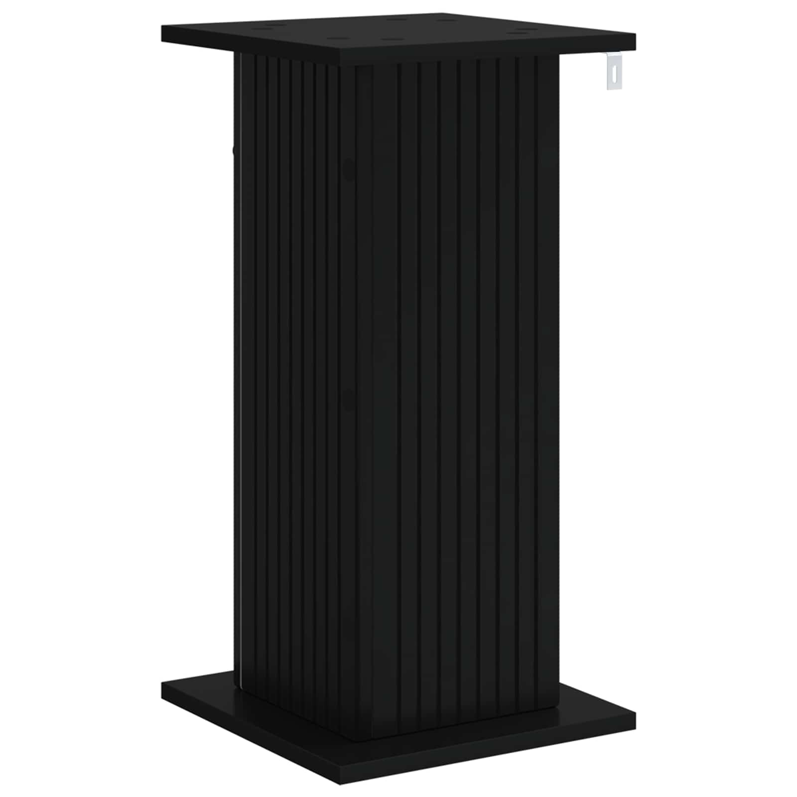 vidaXL Stojak na rośliny 2 pcs Czarny 30,5 x 30 x 60,5 cm