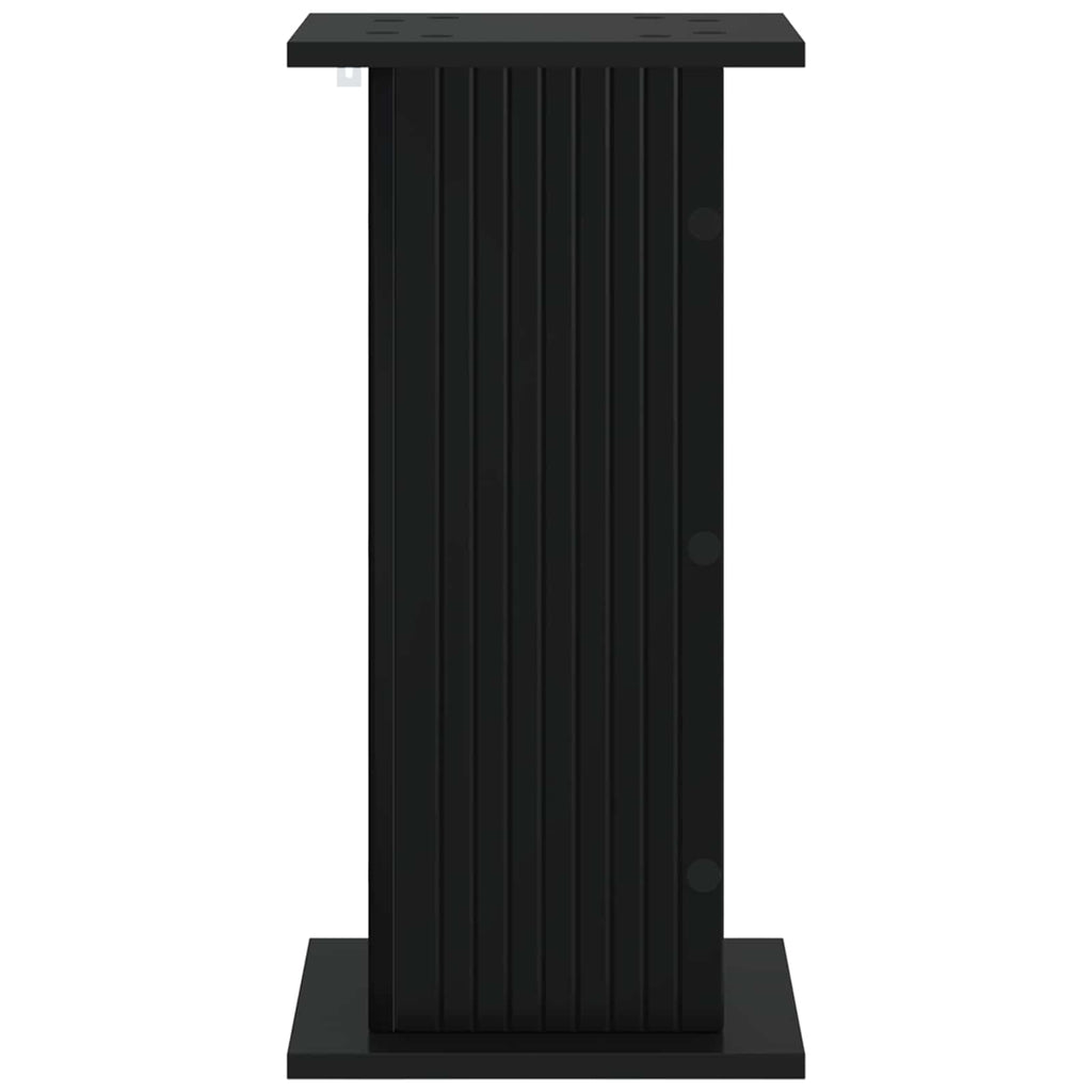vidaXL Stojak na rośliny 2 pcs Czarny 30,5 x 30 x 60,5 cm