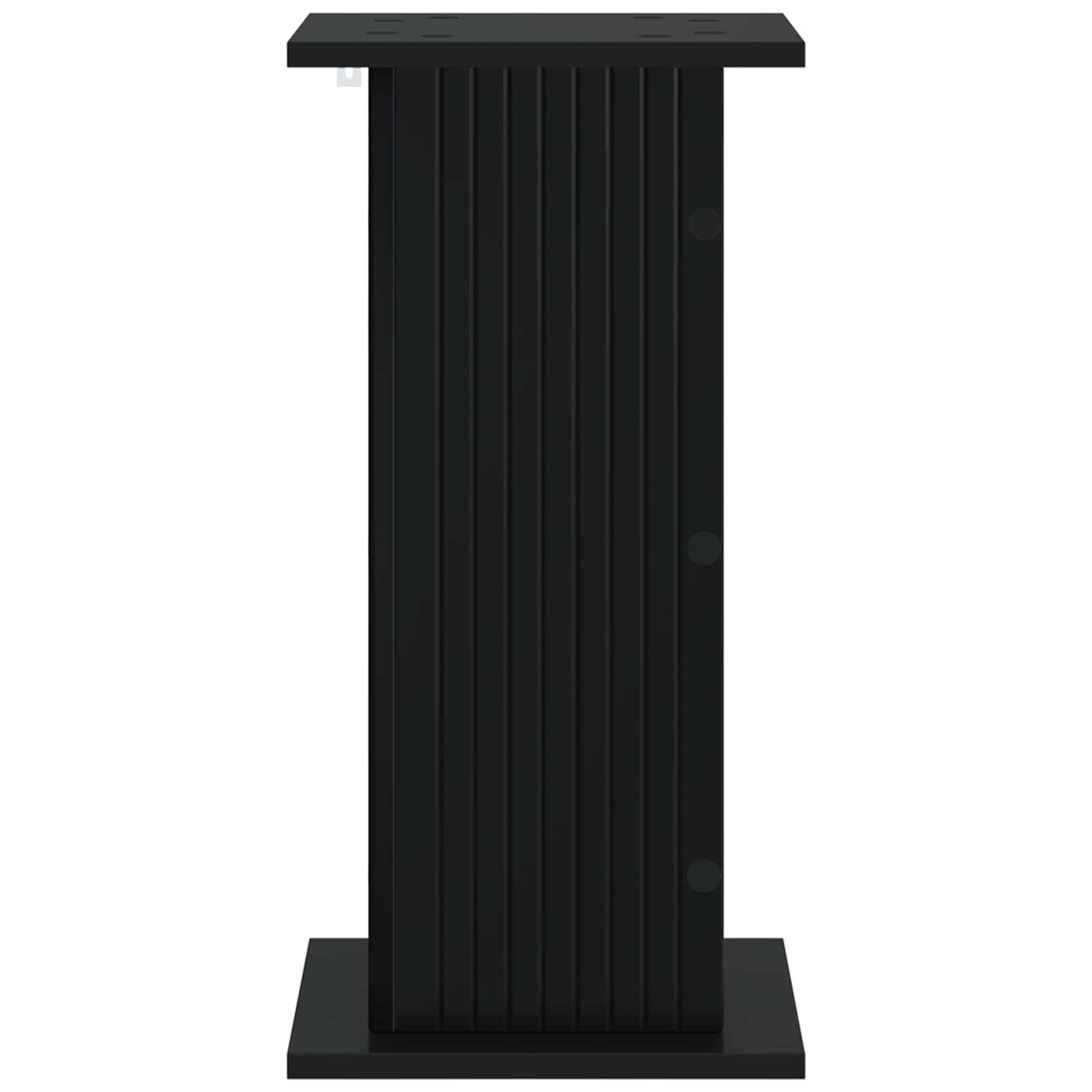 vidaXL Stojak na rośliny 2 pcs Czarny 30,5 x 30 x 60,5 cm