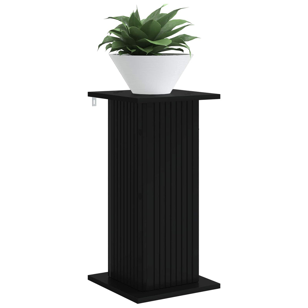 vidaXL Stojak na rośliny 2 pcs Czarny 30,5 x 30 x 60,5 cm