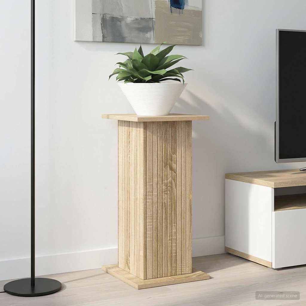 vidaXL Stojak na rośliny 2 pcs dąb Sonoma 30,5 x 30 x 60,5 cm