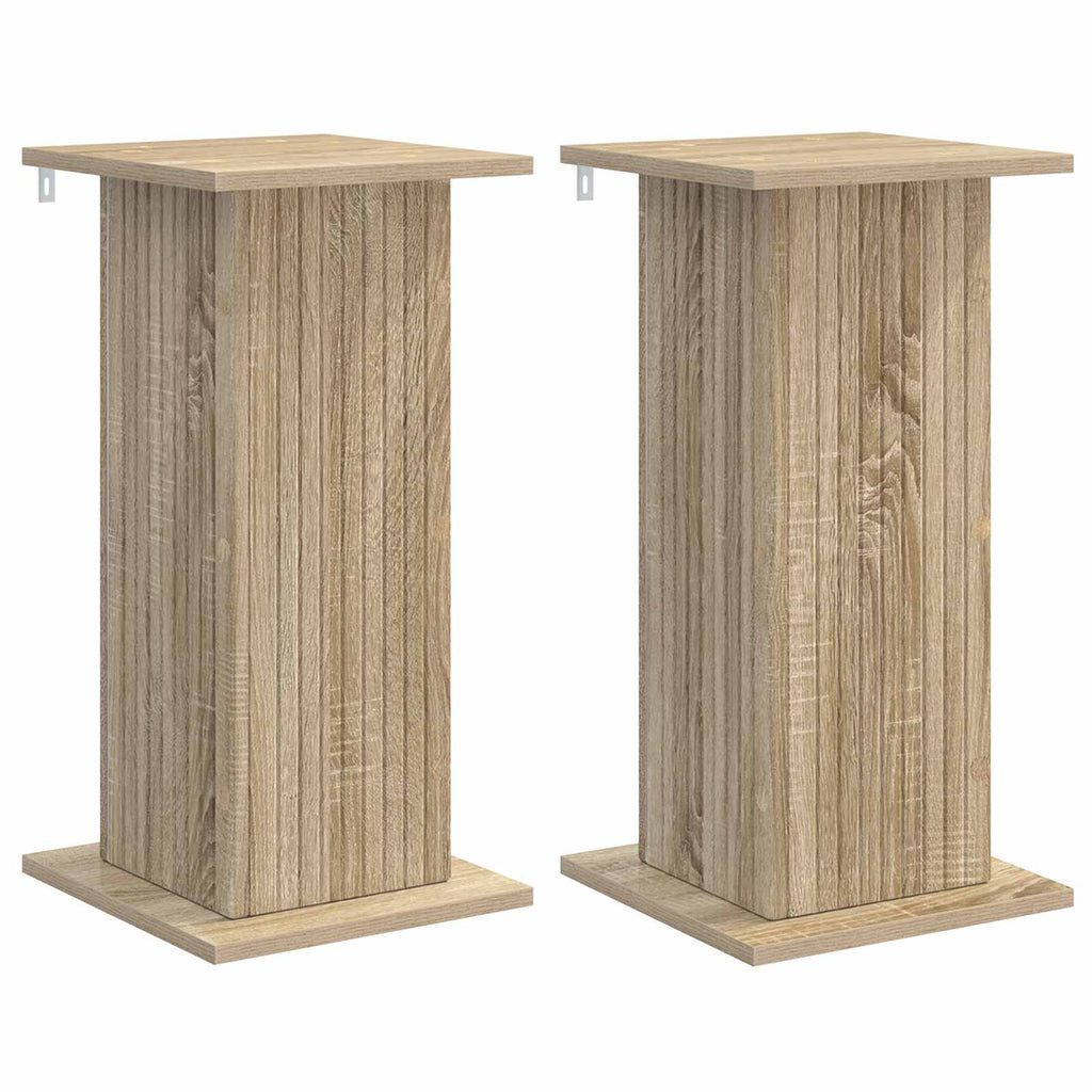vidaXL Stojak na rośliny 2 pcs dąb Sonoma 30,5 x 30 x 60,5 cm
