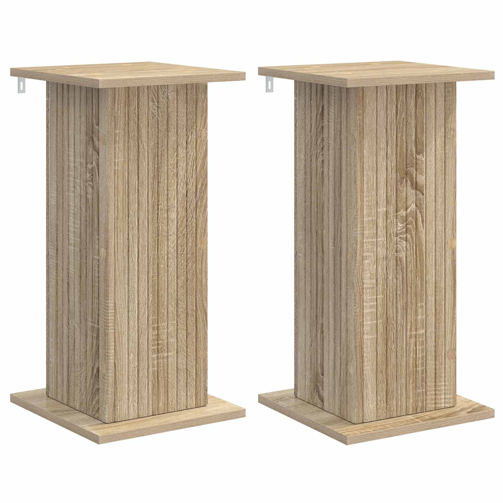 vidaXL Stojak na rośliny 2 pcs dąb Sonoma 30,5 x 30 x 60,5 cm