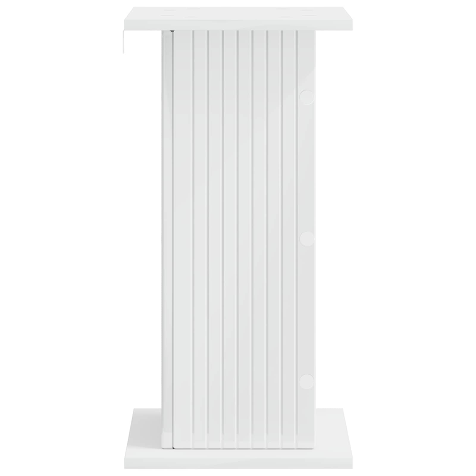 vidaXL Stojak na rośliny Biały wysoki połysk 30,5 x 30 x 60,5 cm
