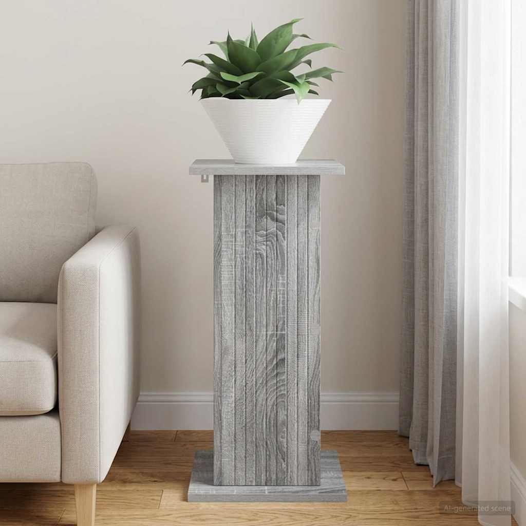 vidaXL Stojak na rośliny Szary Sonoma 30,5 x 30 x 60,5 cm