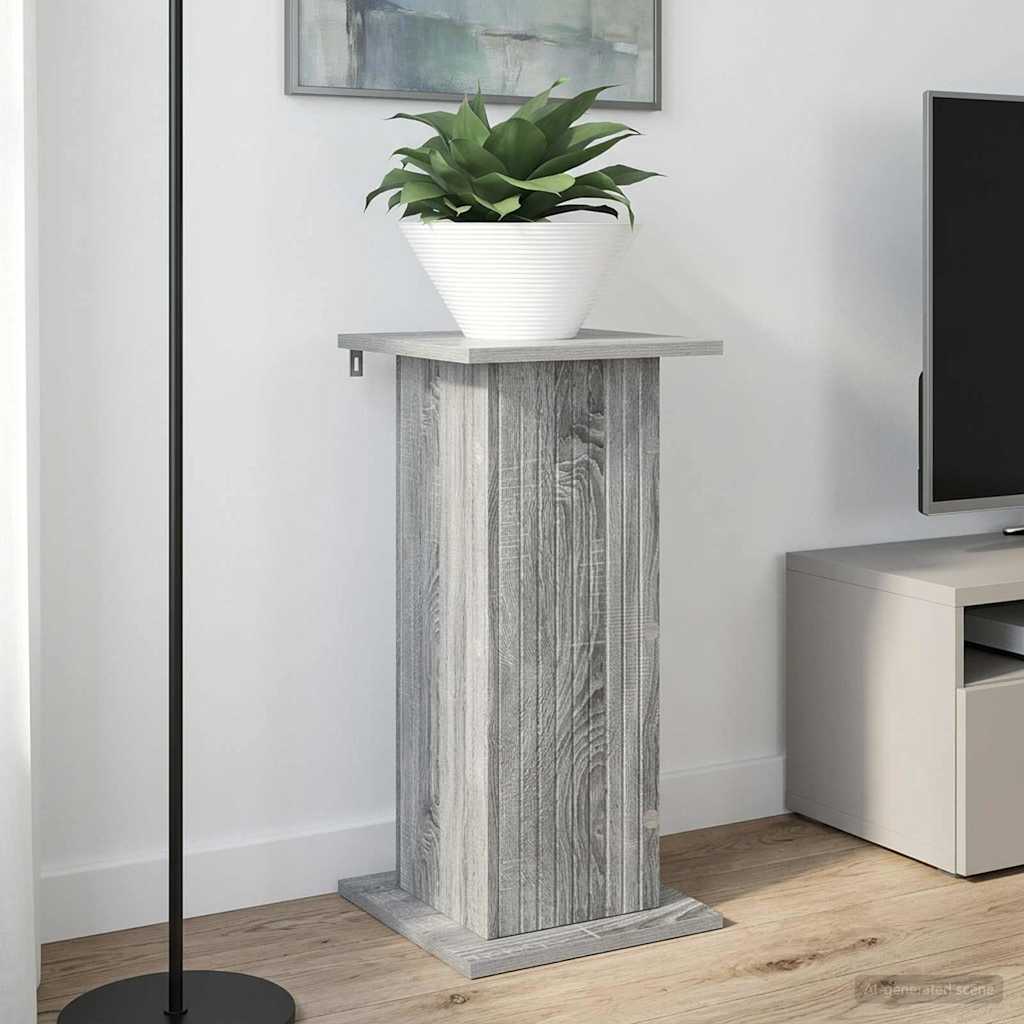 vidaXL Stojak na rośliny 2 pcs Szary Sonoma 30,5 x 30 x 60,5 cm