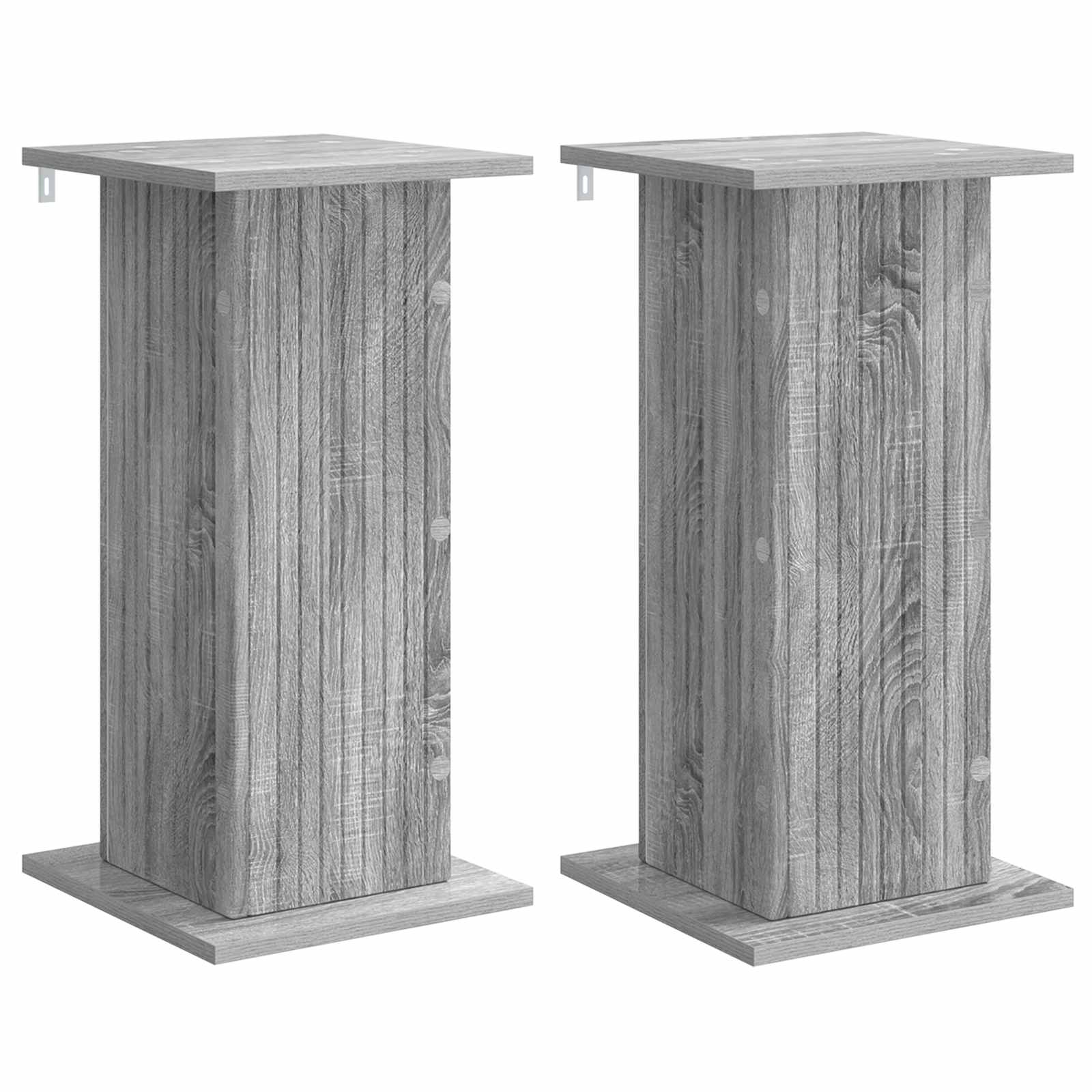 vidaXL Stojak na rośliny 2 pcs Szary Sonoma 30,5 x 30 x 60,5 cm