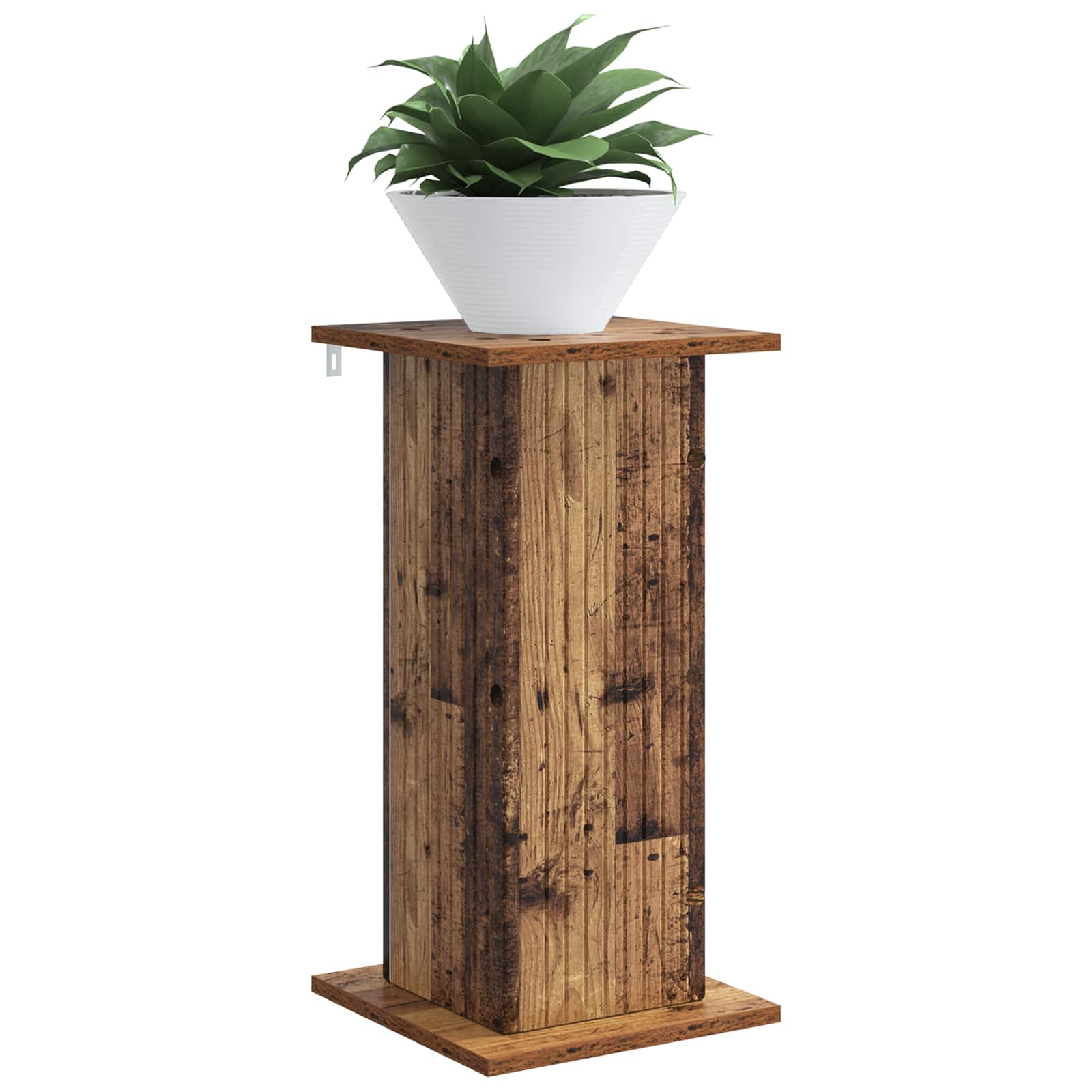 vidaXL Stojak na rośliny Stare drewno 30,5 x 30 x 60,5 cm
