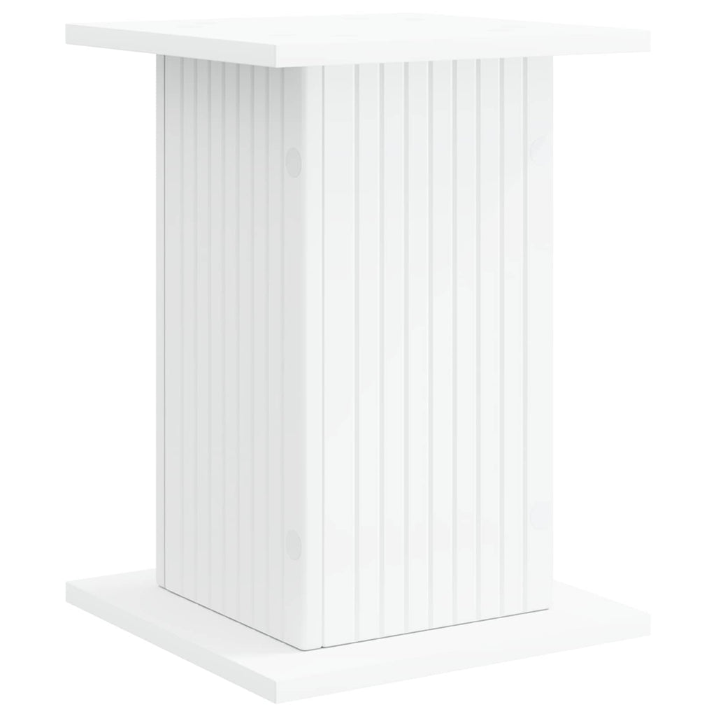vidaXL Stojak na rośliny Biały 30,5 x 30 x 43 cm Drewno inżynieryjne