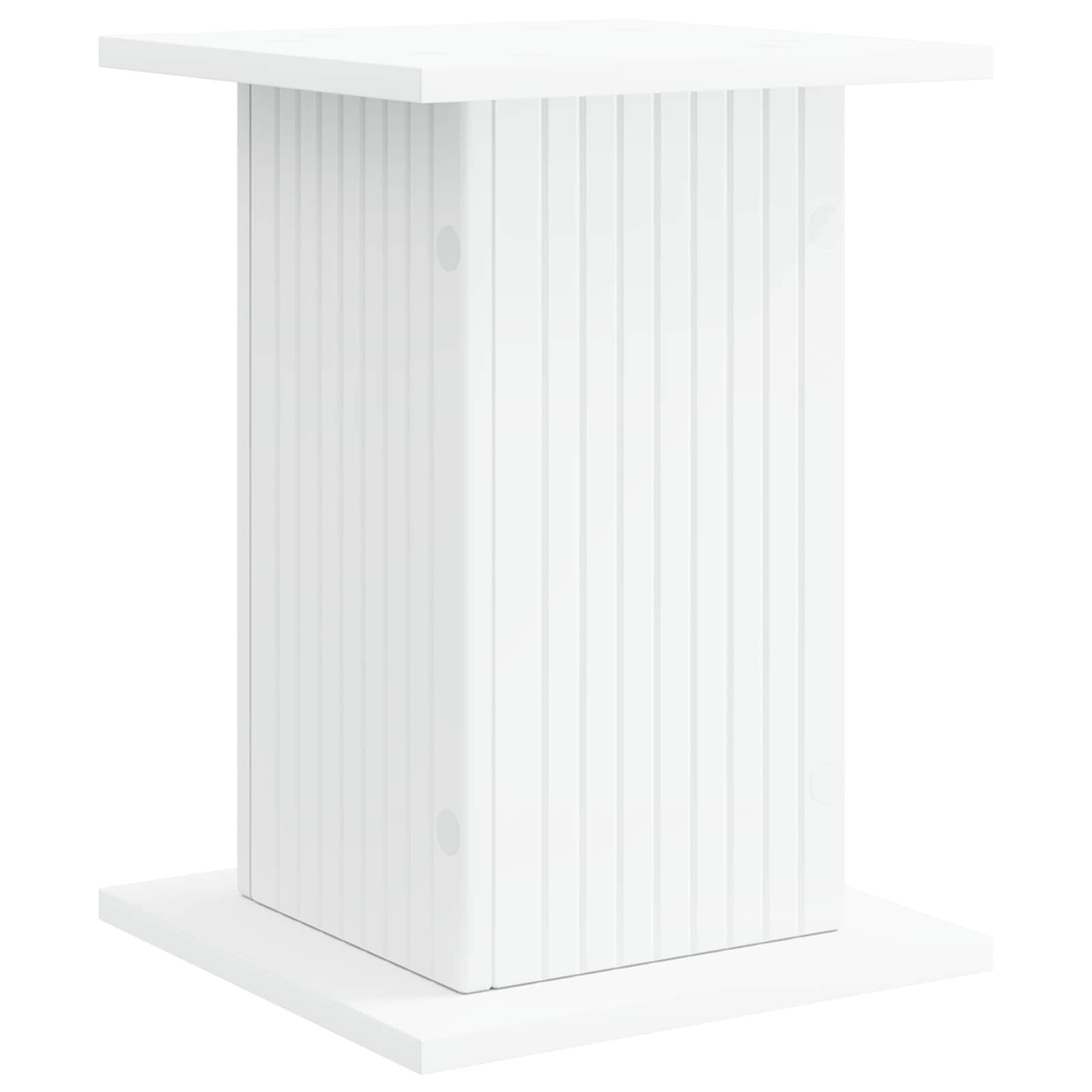 vidaXL Stojak na rośliny Biały 30,5 x 30 x 43 cm Drewno inżynieryjne