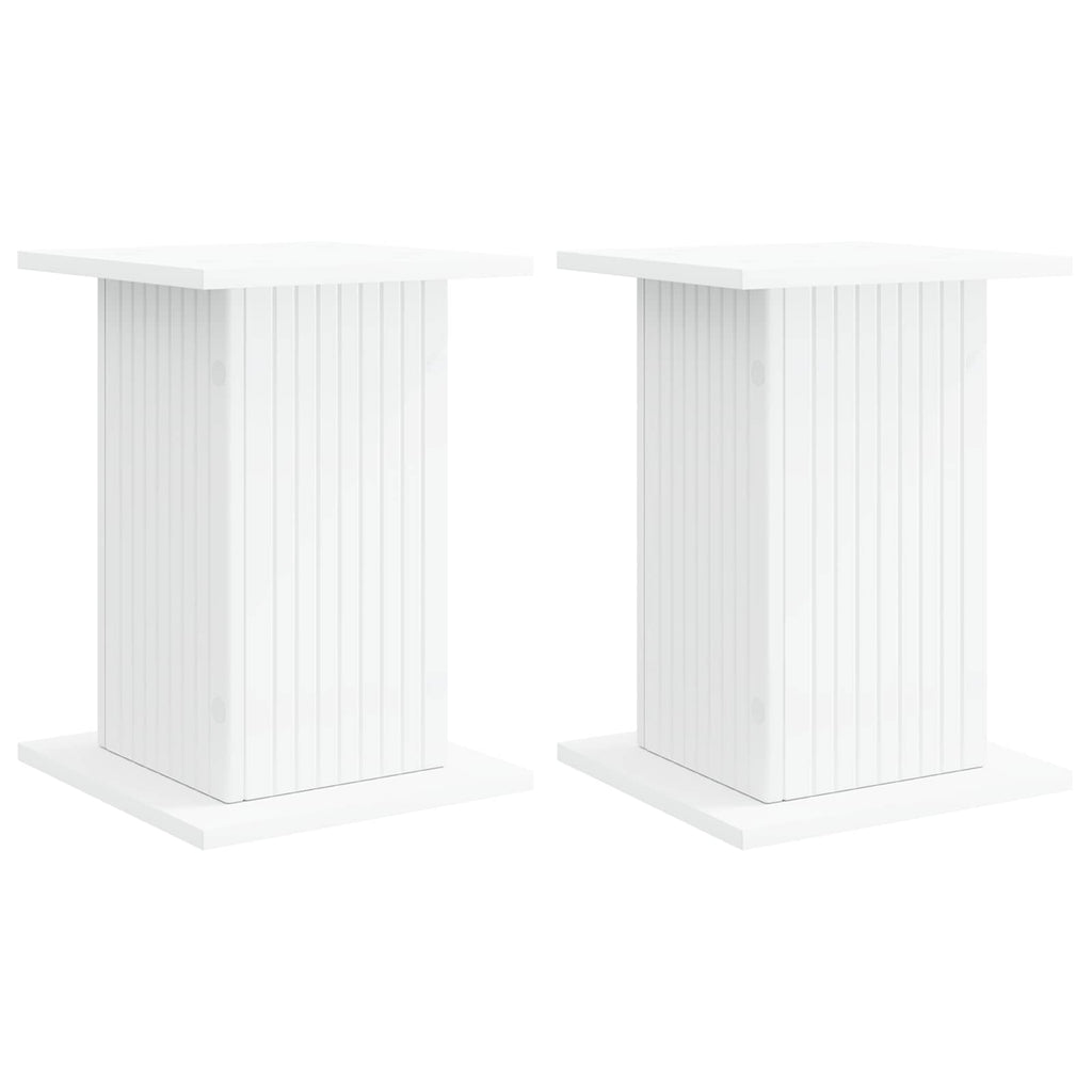 vidaXL Stojak na rośliny 2 pcs Biały 30,5 x 30 x 43 cm
