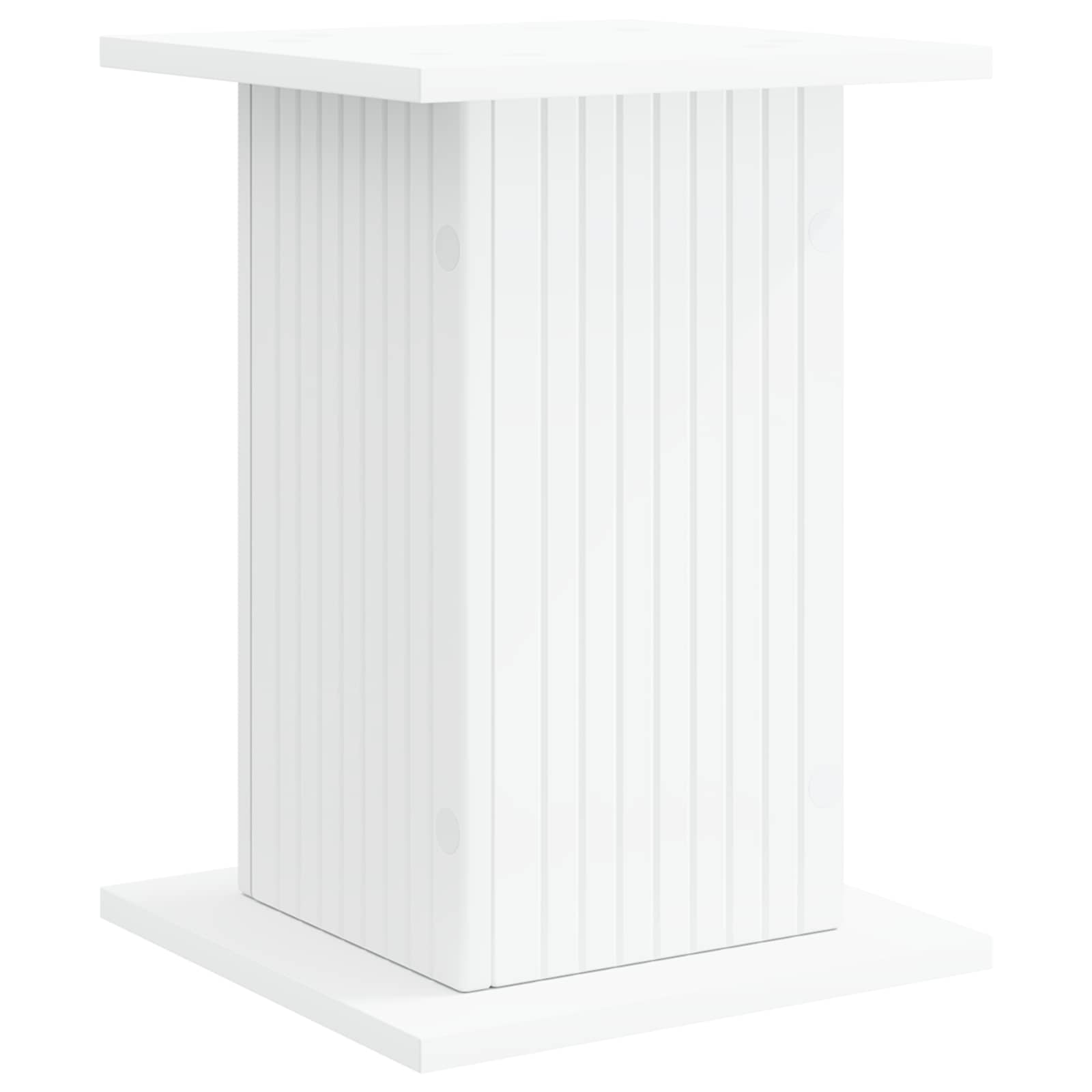 vidaXL Stojak na rośliny 2 pcs Biały 30,5 x 30 x 43 cm