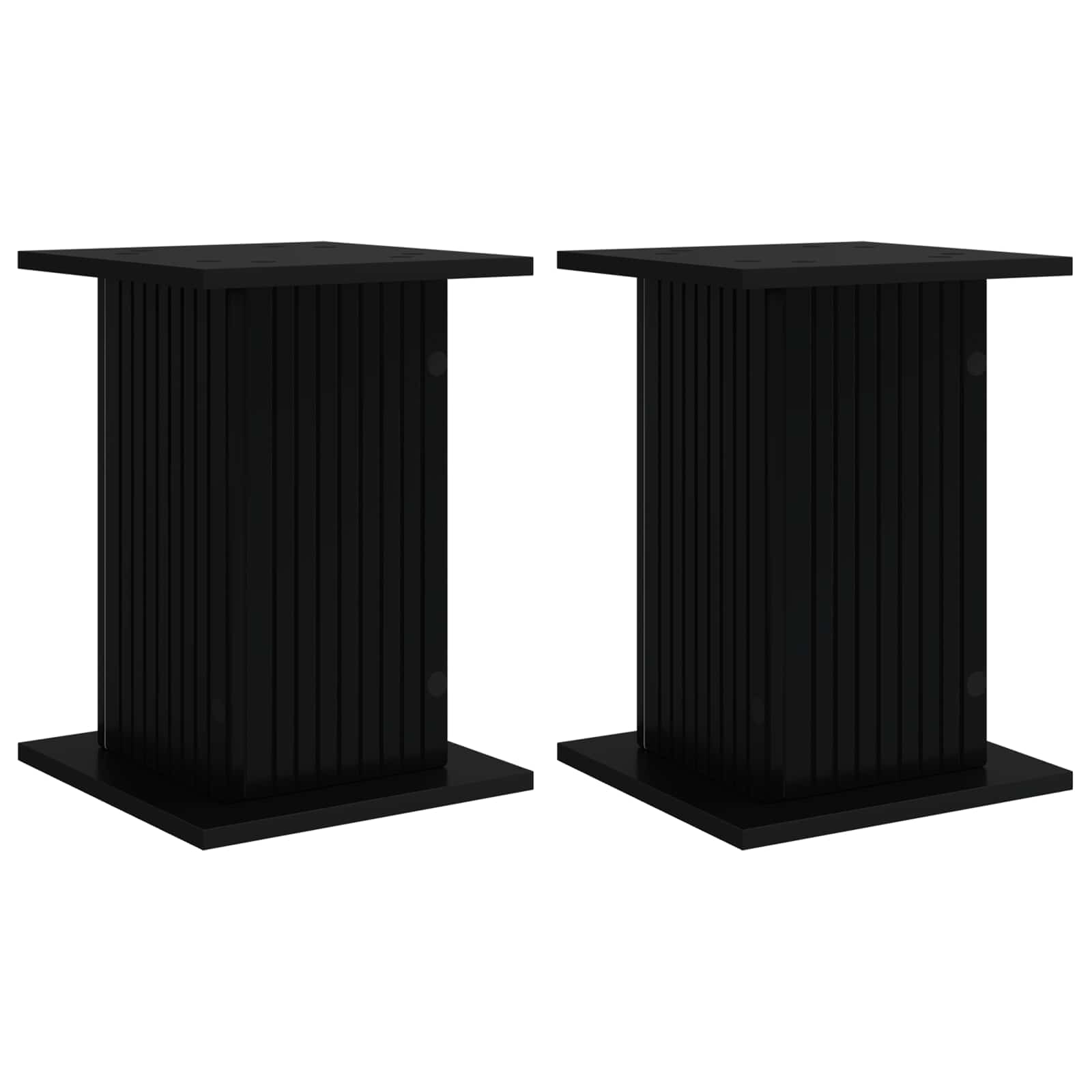 vidaXL Stojak na rośliny 2 pcs Czarny 30,5 x 30 x 43 cm