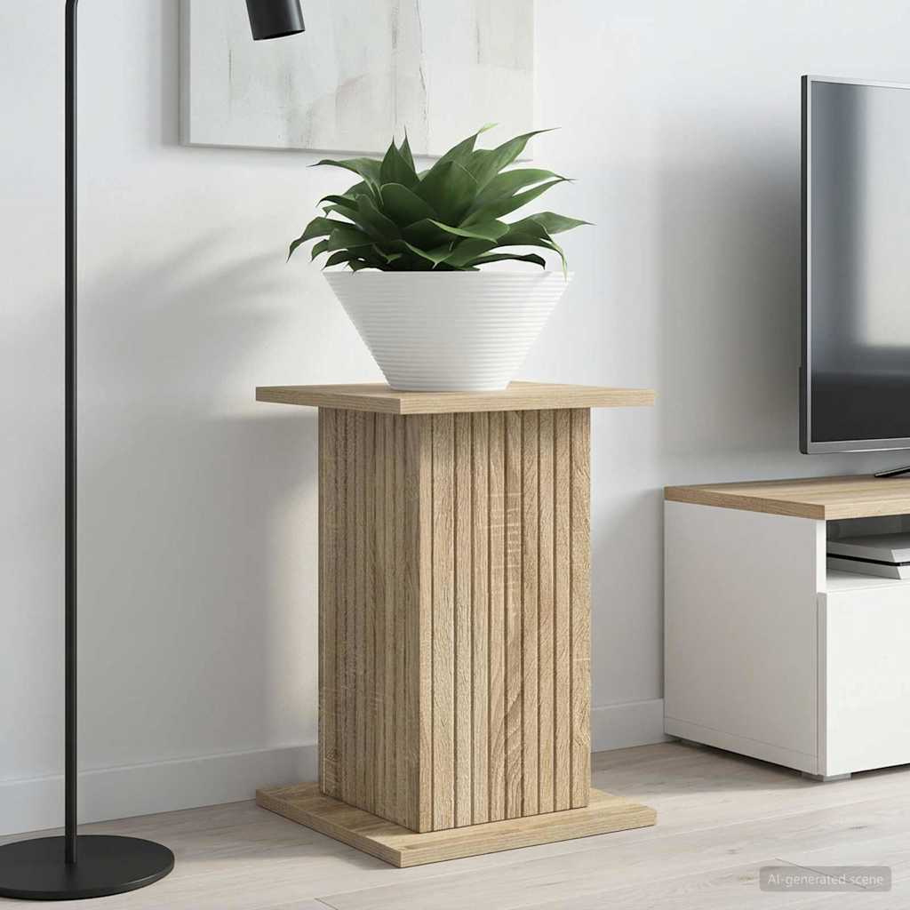vidaXL Stojak na rośliny 2 pcs dąb Sonoma 30,5 x 30 x 43 cm
