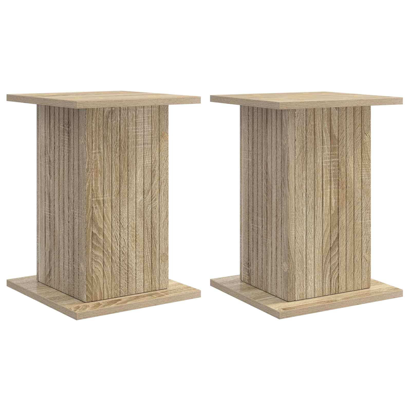 vidaXL Stojak na rośliny 2 pcs dąb Sonoma 30,5 x 30 x 43 cm