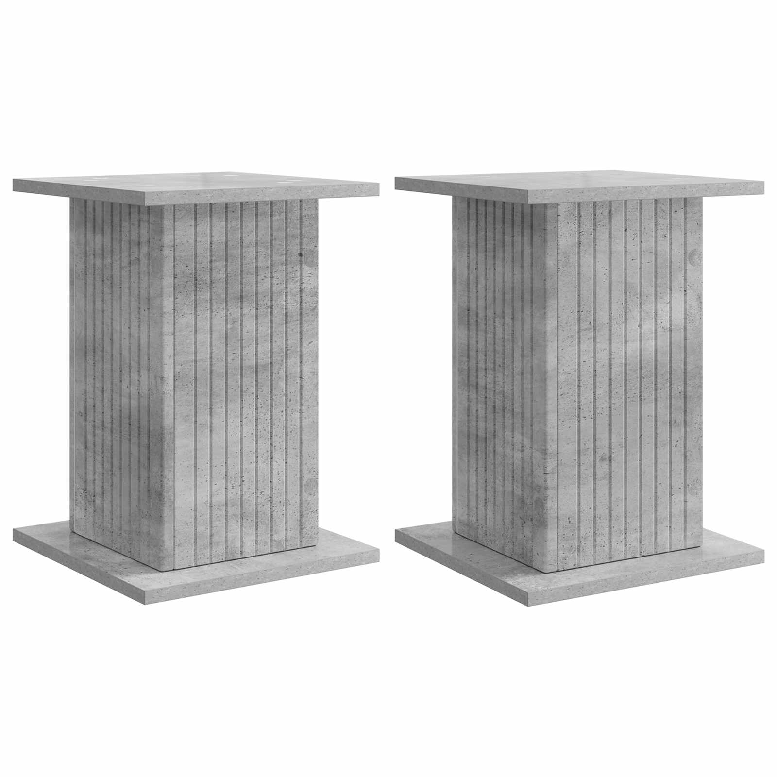 vidaXL Stojak na rośliny 2 pcs Betonowy szary 30,5 x 30 x 43 cm