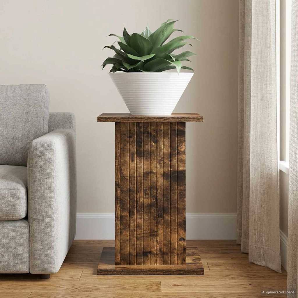 vidaXL Stojak na rośliny Dąb wędzony 30,5 x 30 x 43 cm