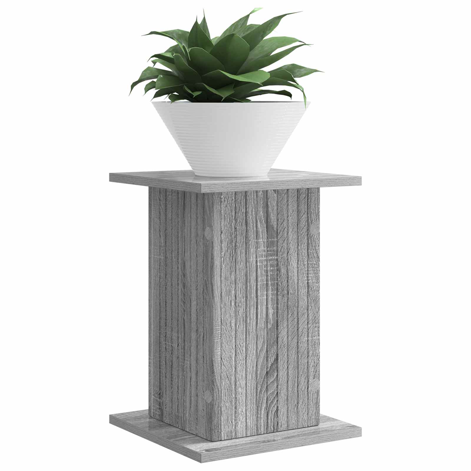 vidaXL Stojak na rośliny 2 pcs Szary Sonoma 30,5 x 30 x 43 cm