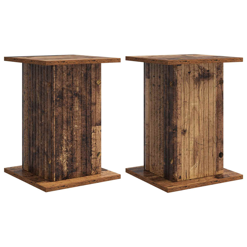vidaXL Stojak na rośliny 2 pcs Stare drewno 30,5 x 30 x 43 cm