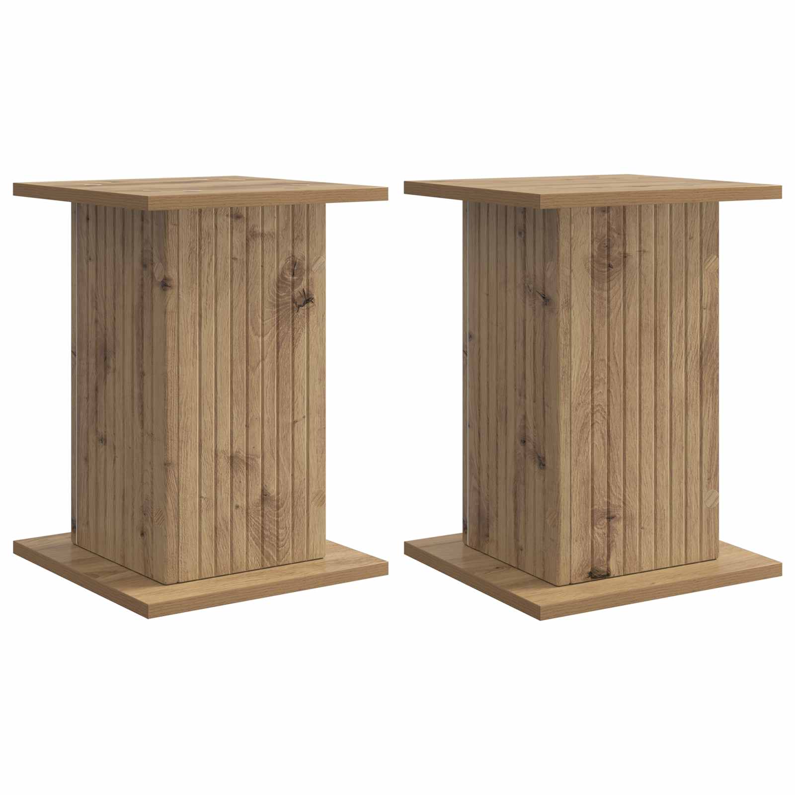 vidaXL Stojak na rośliny 2 pcs Dąb artisan 30,5 x 30 x 43 cm