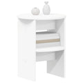 vidaXL Szafka boczna 2 pcs Biały Ø40 x 50 cm Drewno inżynieryjne