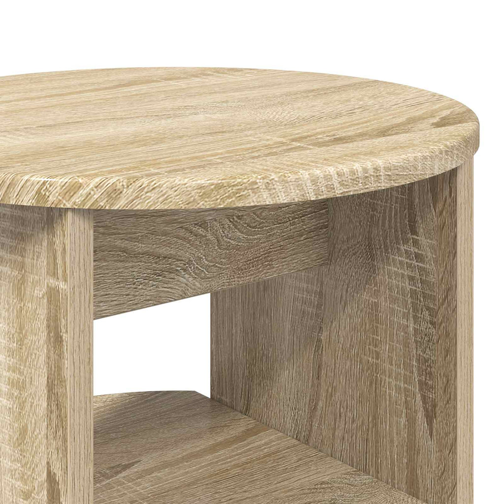 vidaXL Szafka boczna 2 pcs Dąb Sonoma Ø40 x 50 cm Drewno inżynieryjne