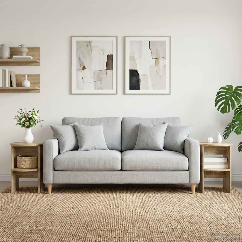vidaXL Szafka boczna 2 pcs Dąb Sonoma Ø40 x 50 cm Drewno inżynieryjne