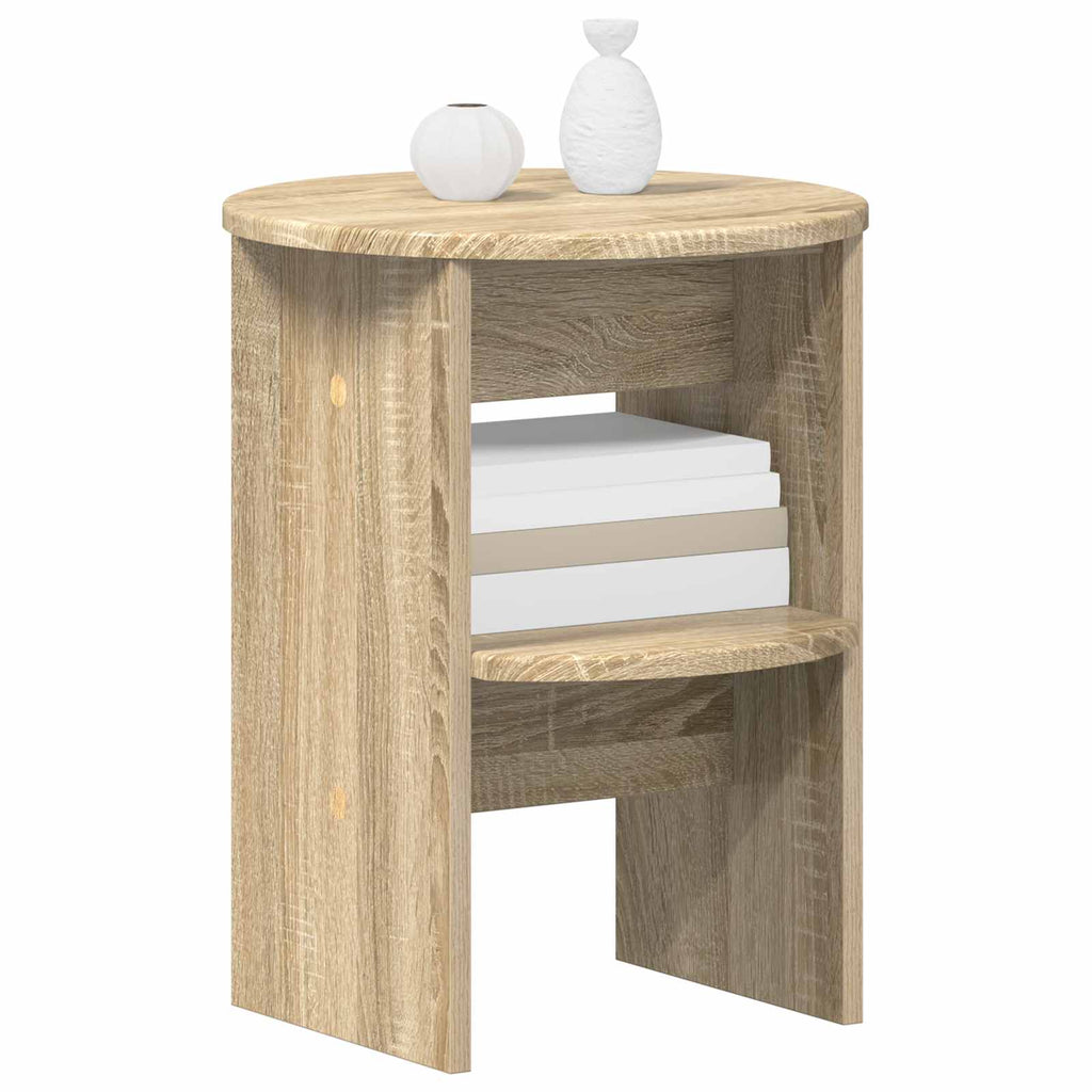 vidaXL Szafka boczna 2 pcs Dąb Sonoma Ø40 x 50 cm Drewno inżynieryjne