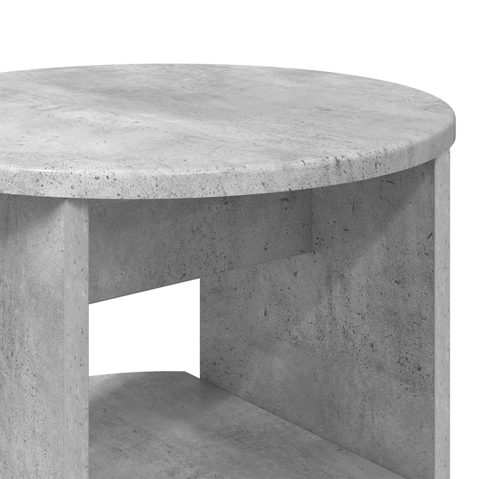 vidaXL Szafka boczna 2 pcs Betonowy Szary Ø40 x 50 cm