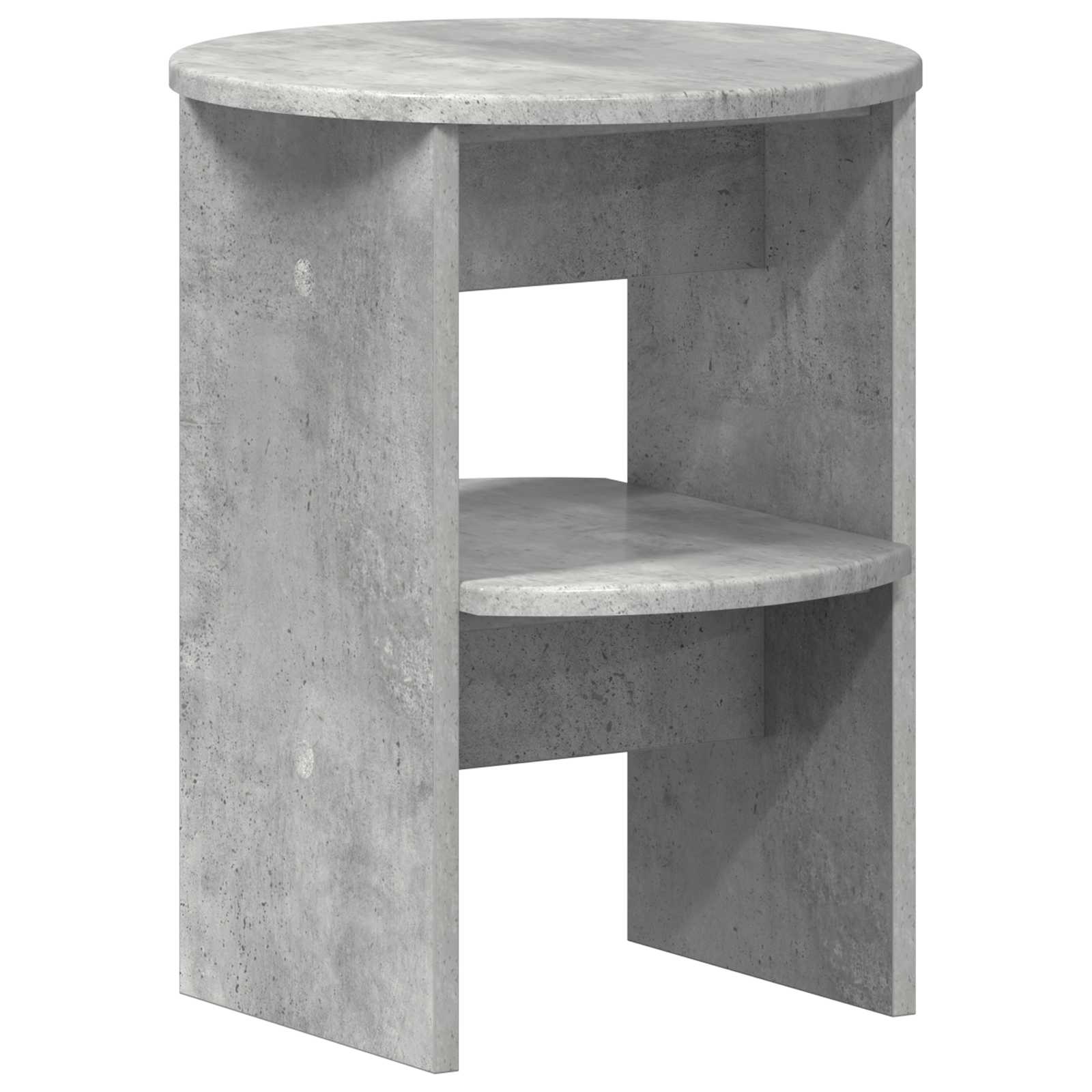 vidaXL Szafka boczna 2 pcs Betonowy Szary Ø40 x 50 cm