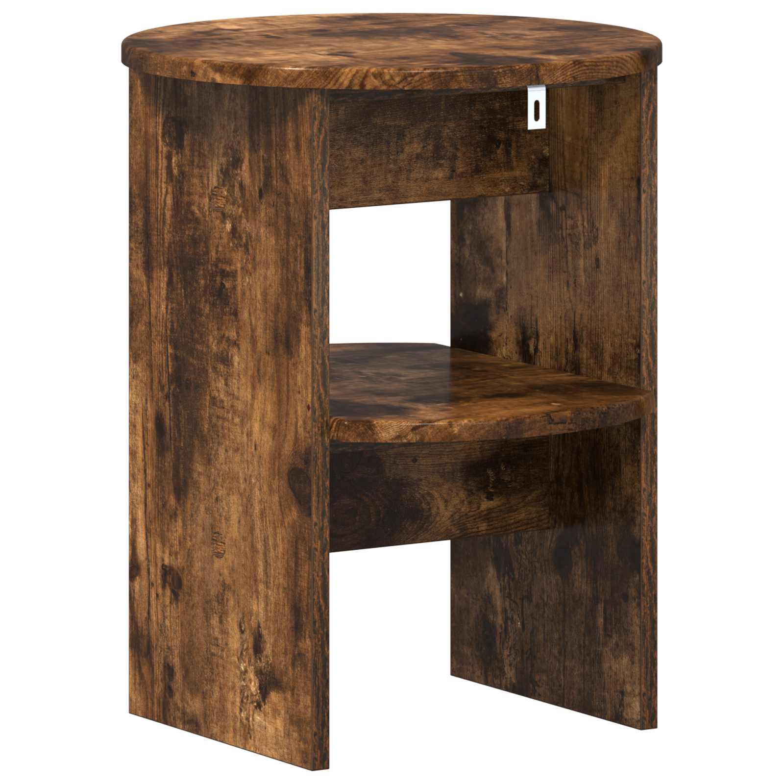 vidaXL Szafka boczna 2 pcs Dąb Wędzony Ø40 x 50 cm Drewno inżynieryjne
