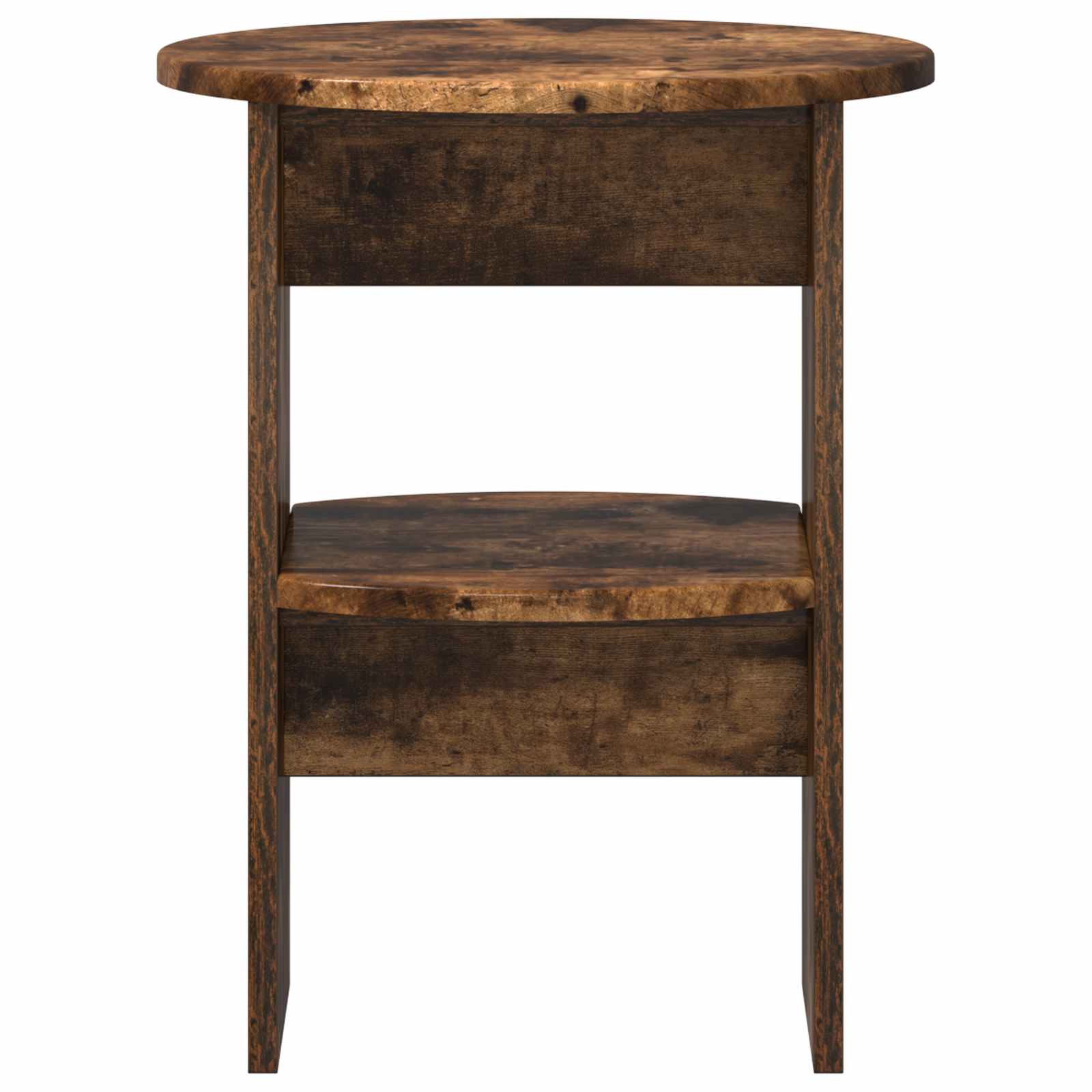 vidaXL Szafka boczna 2 pcs Dąb Wędzony Ø40 x 50 cm Drewno inżynieryjne