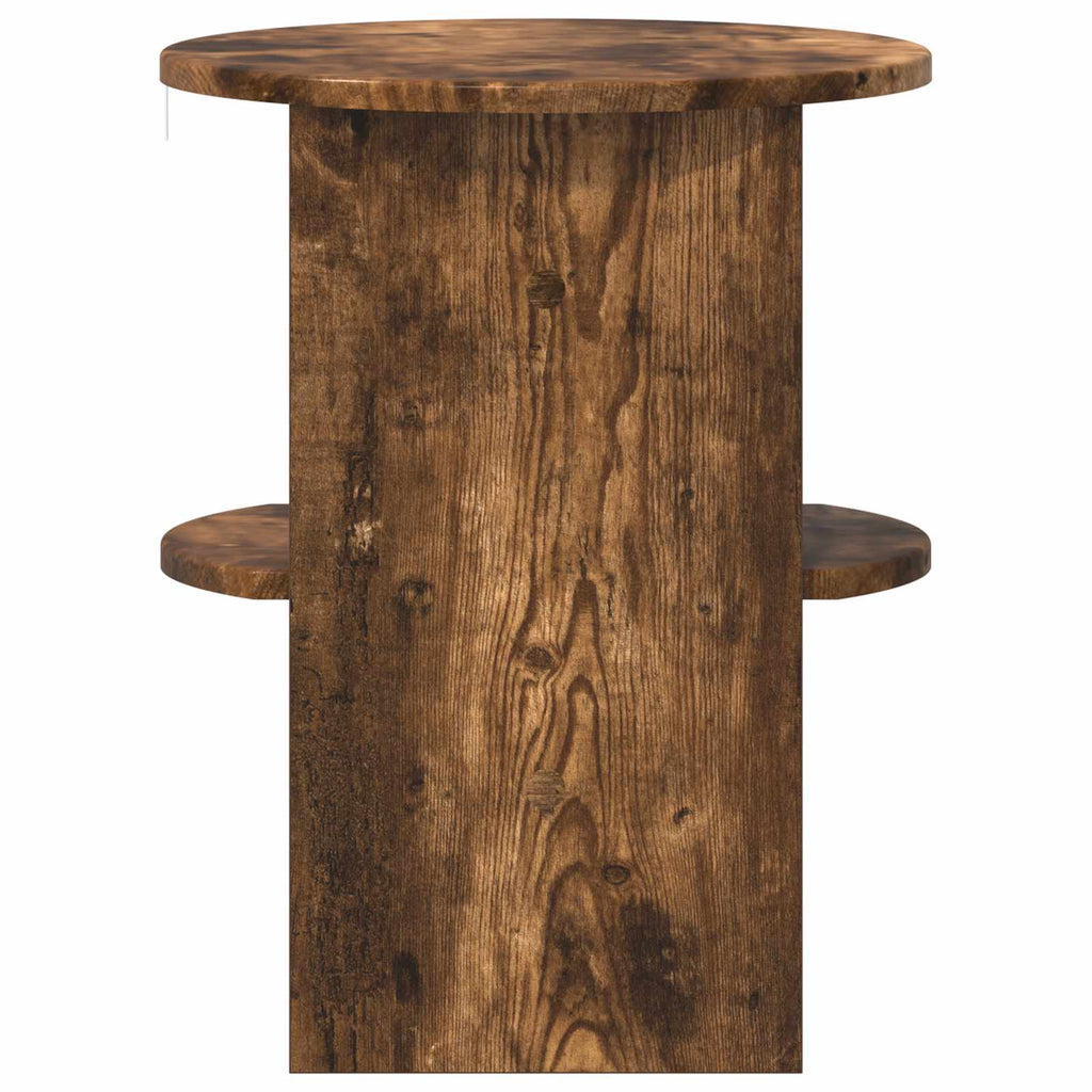 vidaXL Szafka boczna 2 pcs Dąb Wędzony Ø40 x 50 cm Drewno inżynieryjne