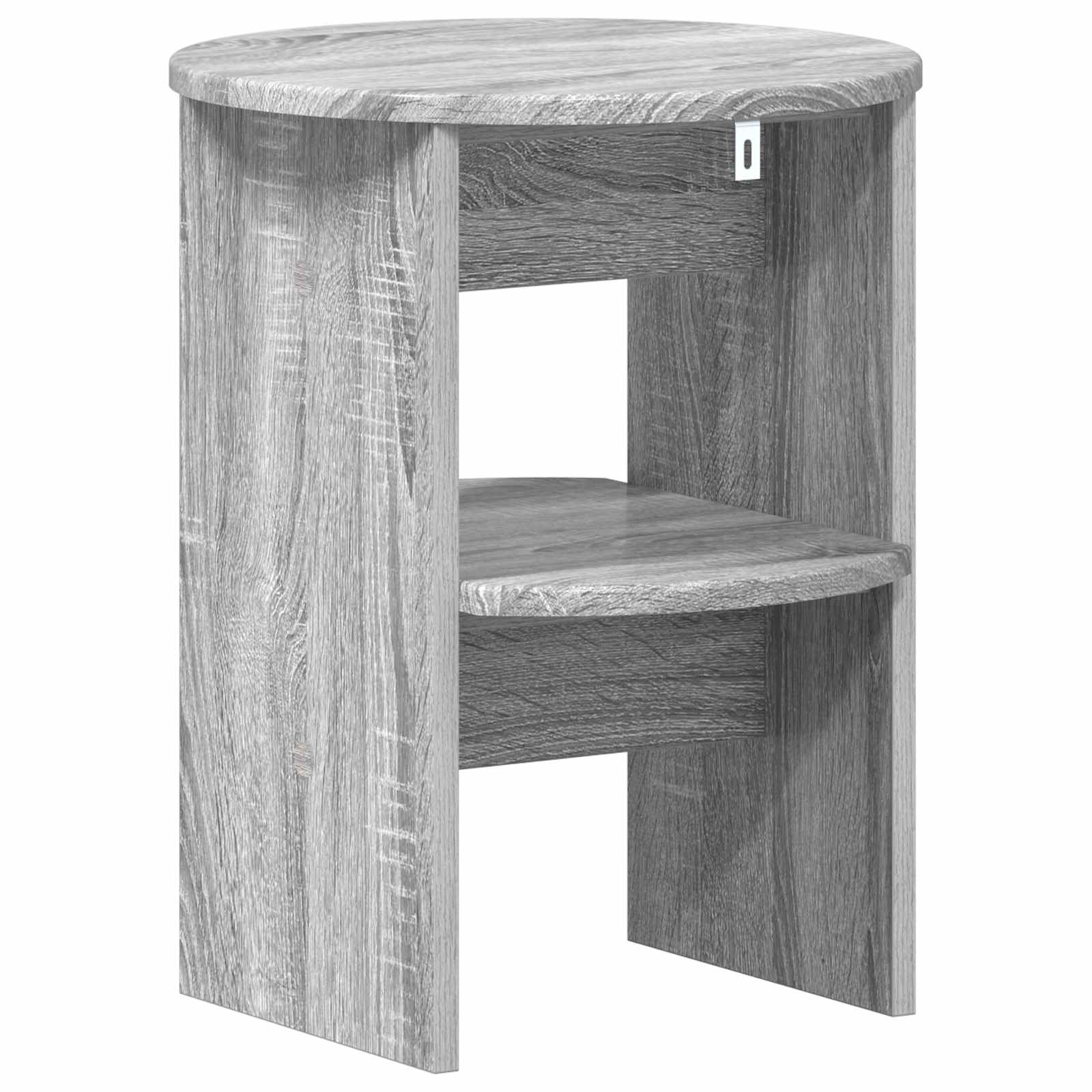 vidaXL Szafka boczna 2 pcs Szary Sonoma Ø40 x 50 cm