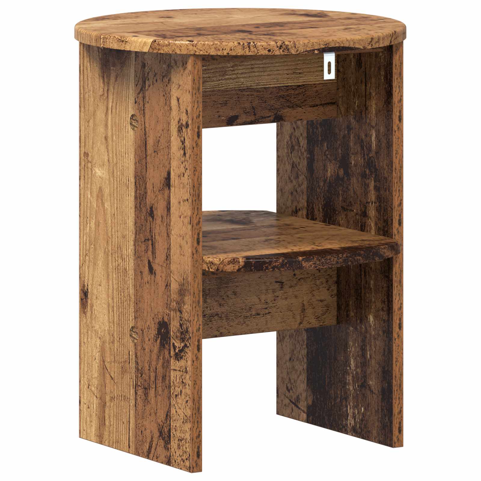 vidaXL Szafka boczna 2 pcs Stare drewno Ø40 x 50 cm