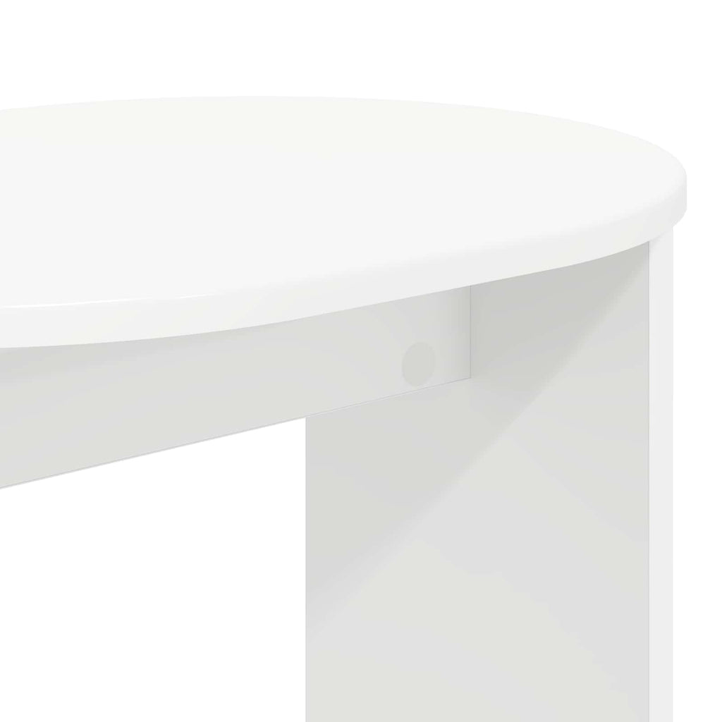 vidaXL Stolik boczny Biały 50 x 39,5 x 55 cm Drewno inżynieryjne