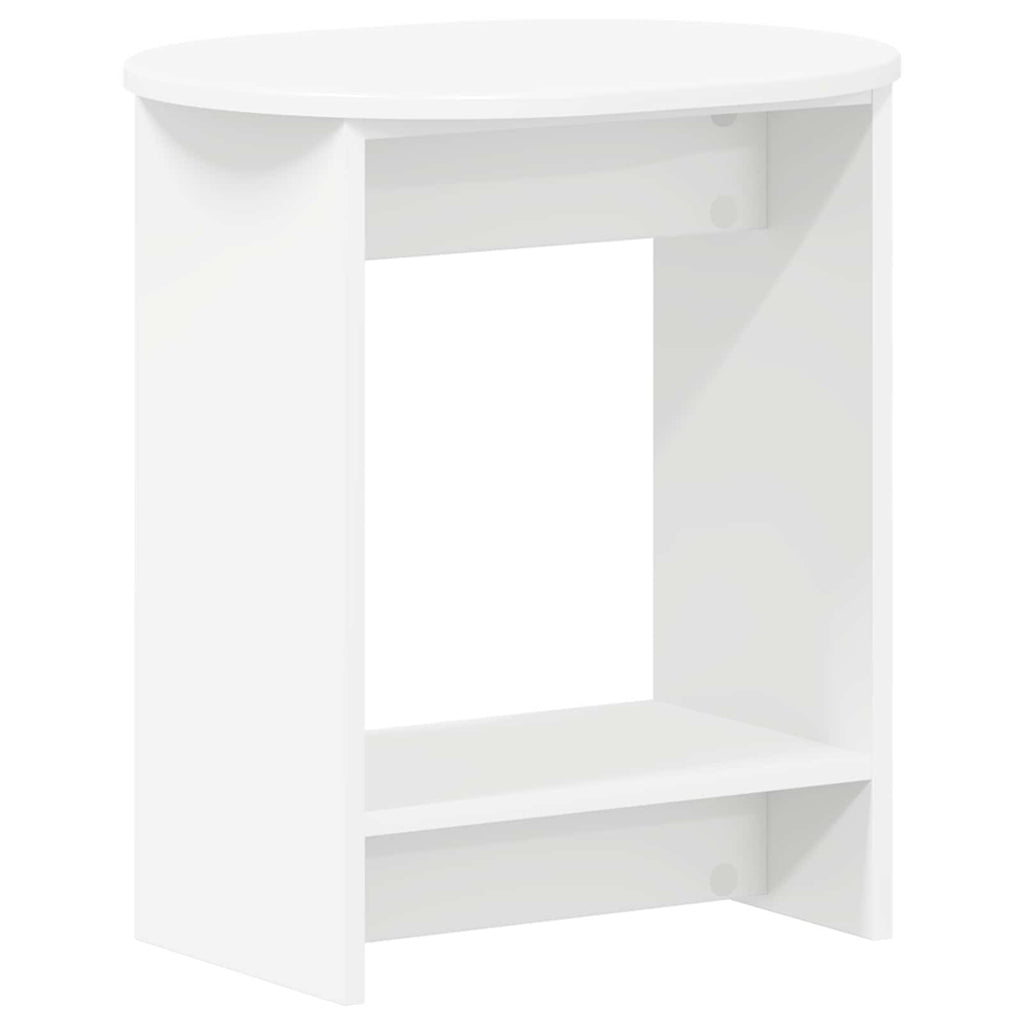 vidaXL Stolik boczny Biały 50 x 39,5 x 55 cm Drewno inżynieryjne
