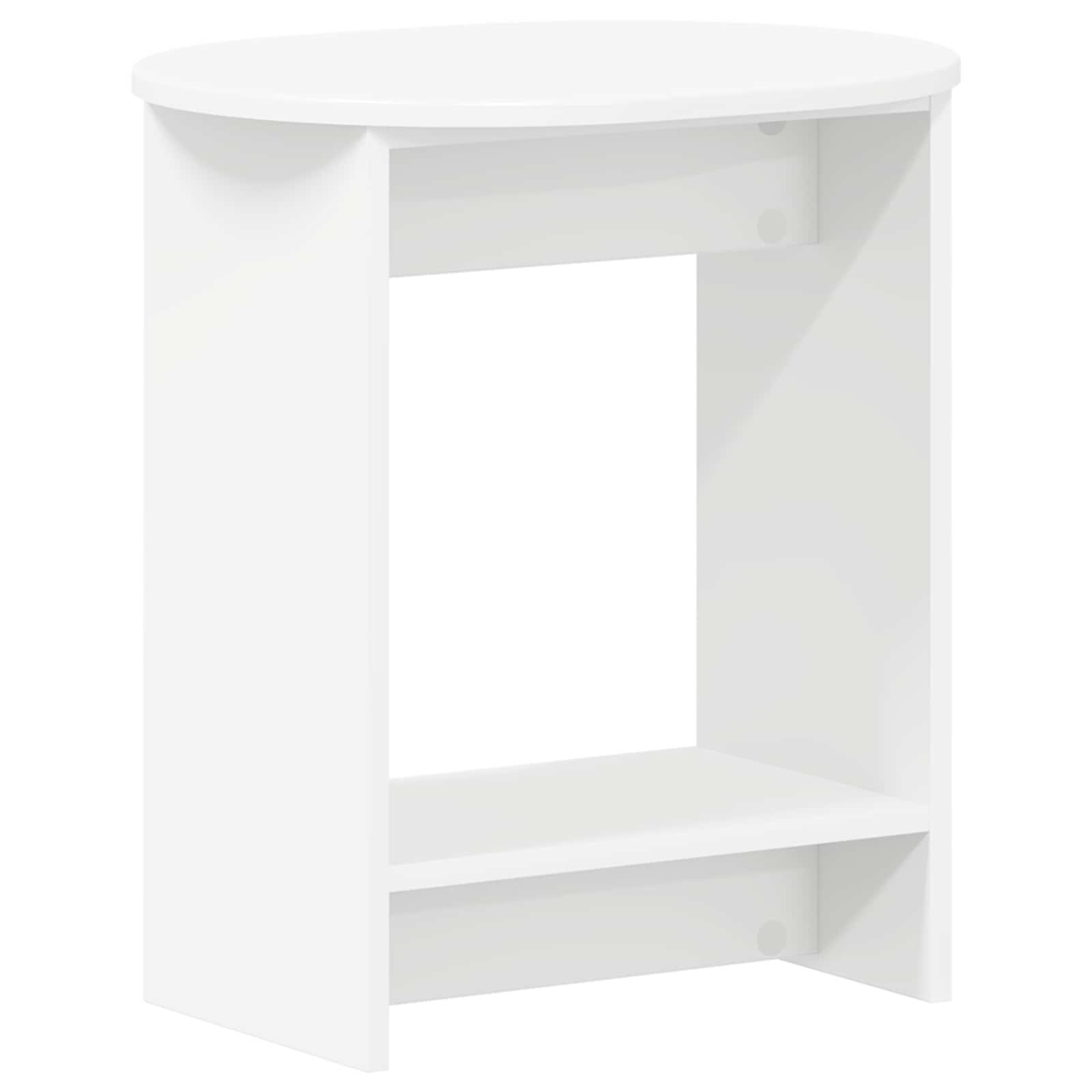 vidaXL Stolik boczny Biały 50 x 39,5 x 55 cm Drewno inżynieryjne