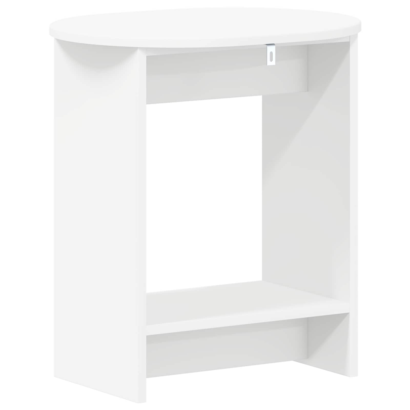 vidaXL Stolik boczny Biały 50 x 39,5 x 55 cm Drewno inżynieryjne