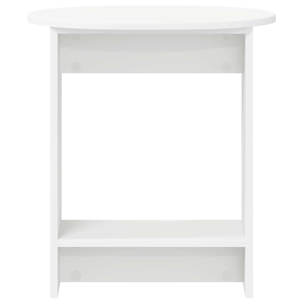 vidaXL Stolik boczny Biały 50 x 39,5 x 55 cm Drewno inżynieryjne