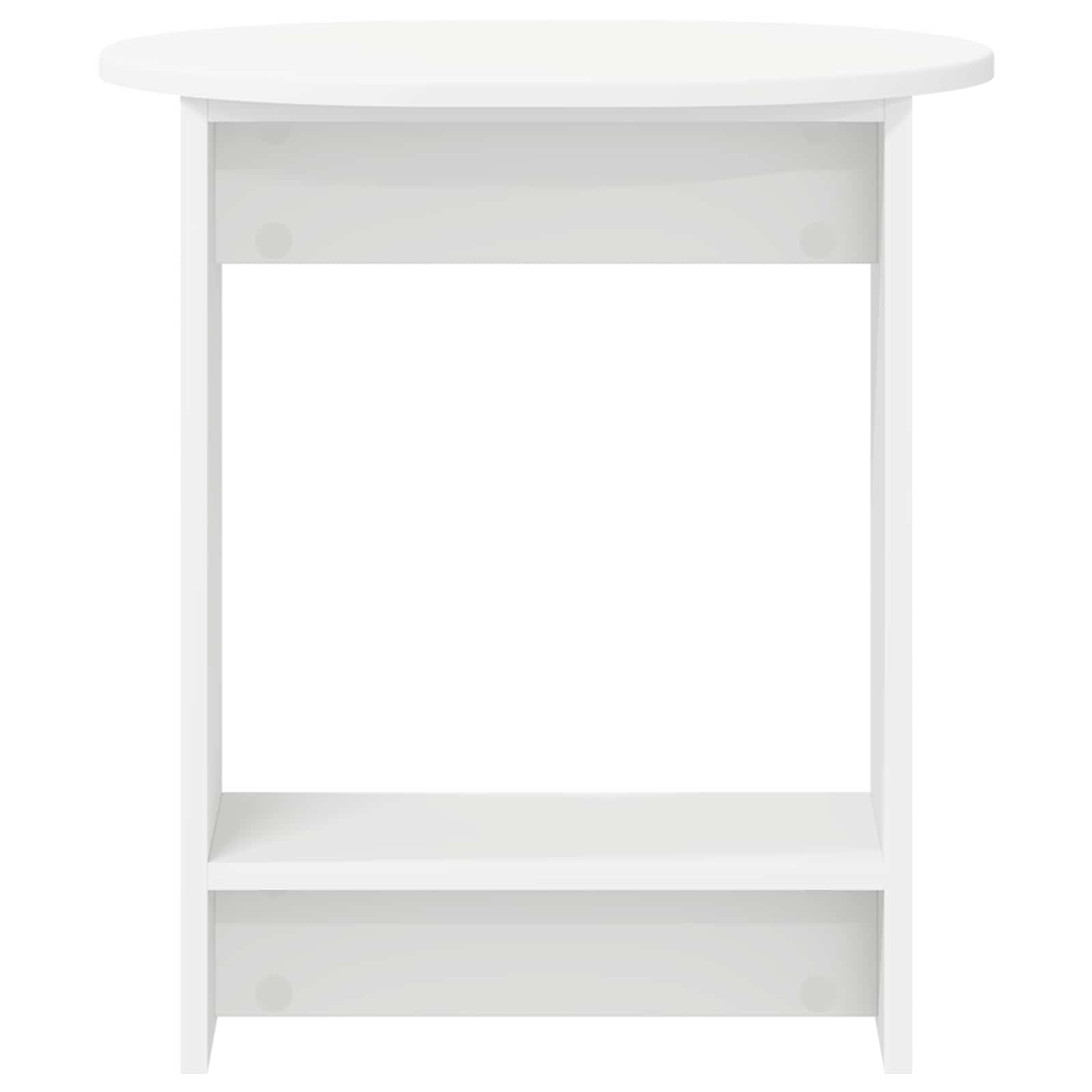 vidaXL Stolik boczny Biały 50 x 39,5 x 55 cm Drewno inżynieryjne