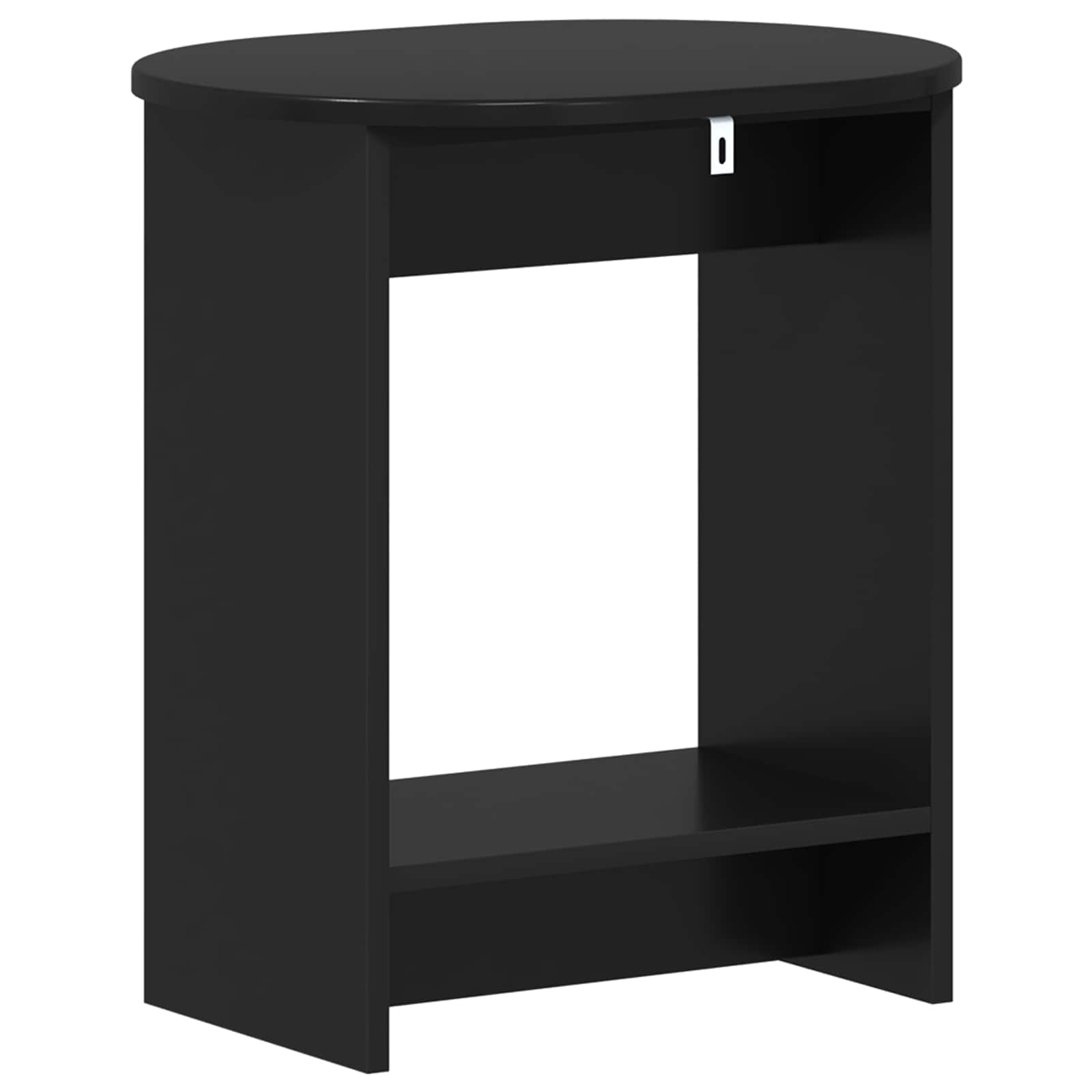 vidaXL Stolik boczny Czarny 50 x 39,5 x 55 cm Drewno inżynieryjne