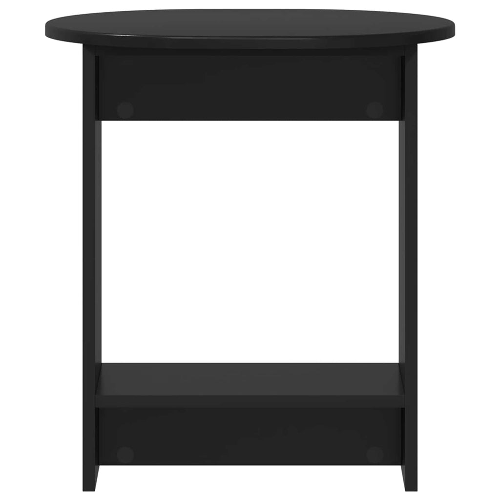 vidaXL Stolik boczny Czarny 50 x 39,5 x 55 cm Drewno inżynieryjne