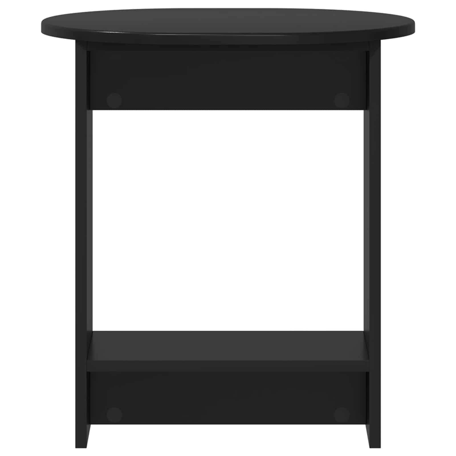vidaXL Stolik boczny Czarny 50 x 39,5 x 55 cm Drewno inżynieryjne