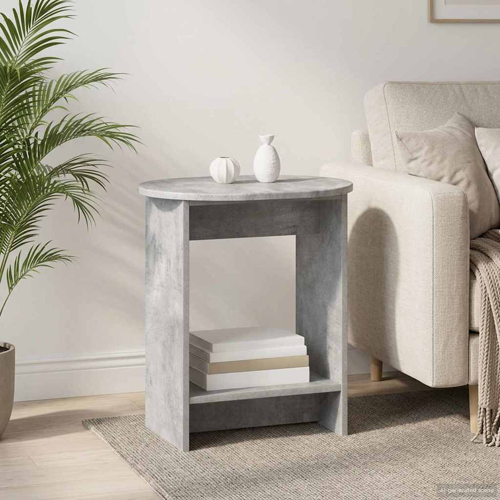 vidaXL Stolik boczny Betonowy szary 50 x 39,5 x 55 cm