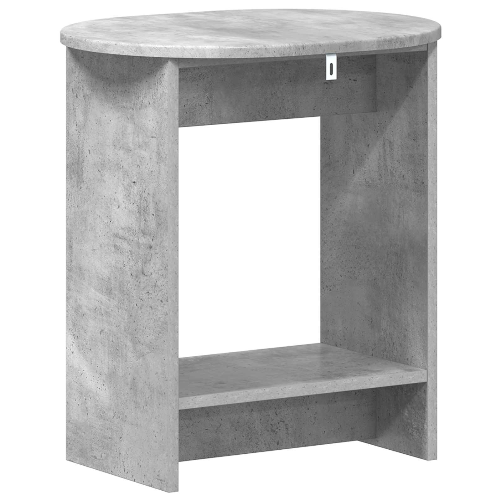 vidaXL Stolik boczny Betonowy szary 50 x 39,5 x 55 cm