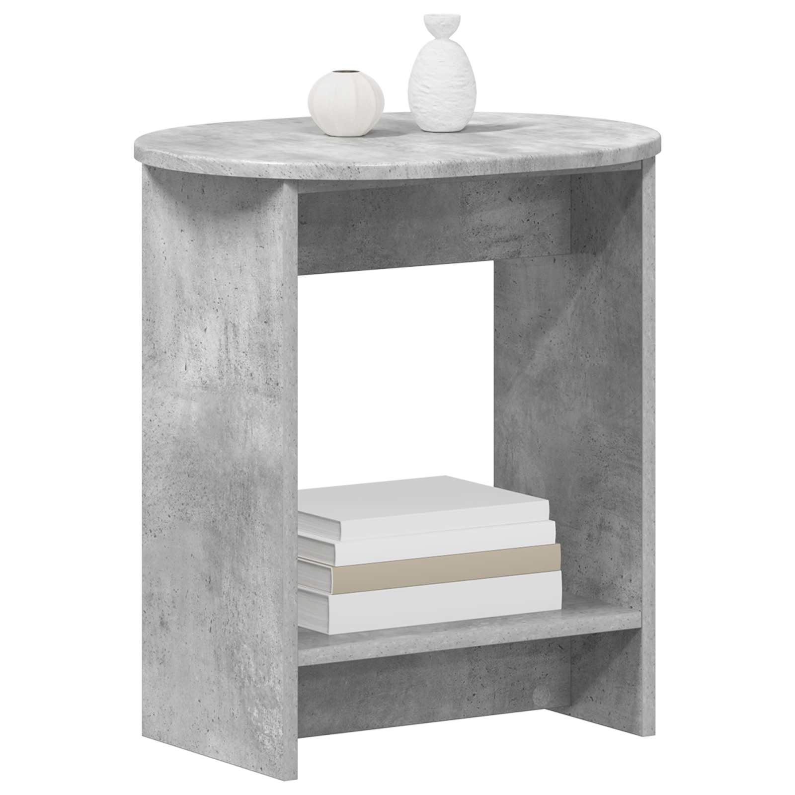 vidaXL Stolik boczny Betonowy szary 50 x 39,5 x 55 cm