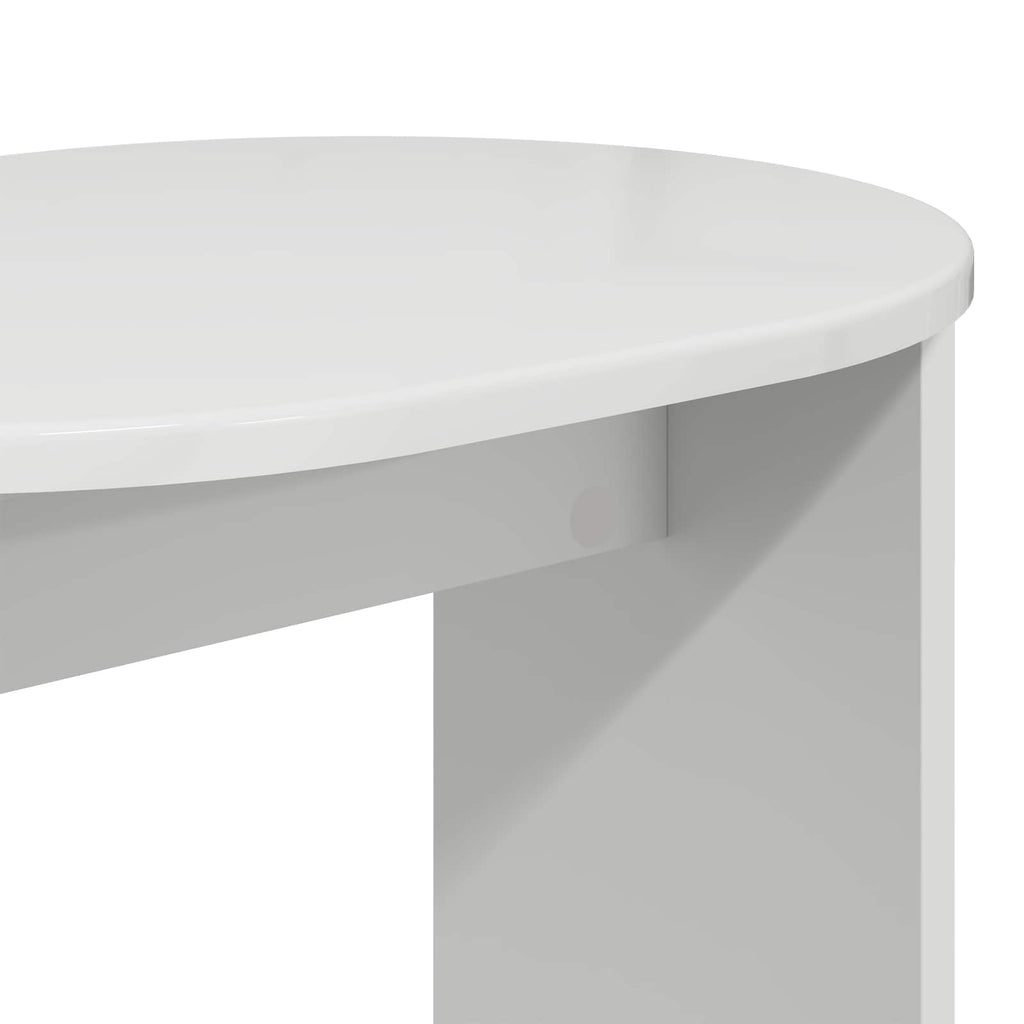 vidaXL Stolik boczny Biały wysoki połysk 50 x 39,5 x 55 cm