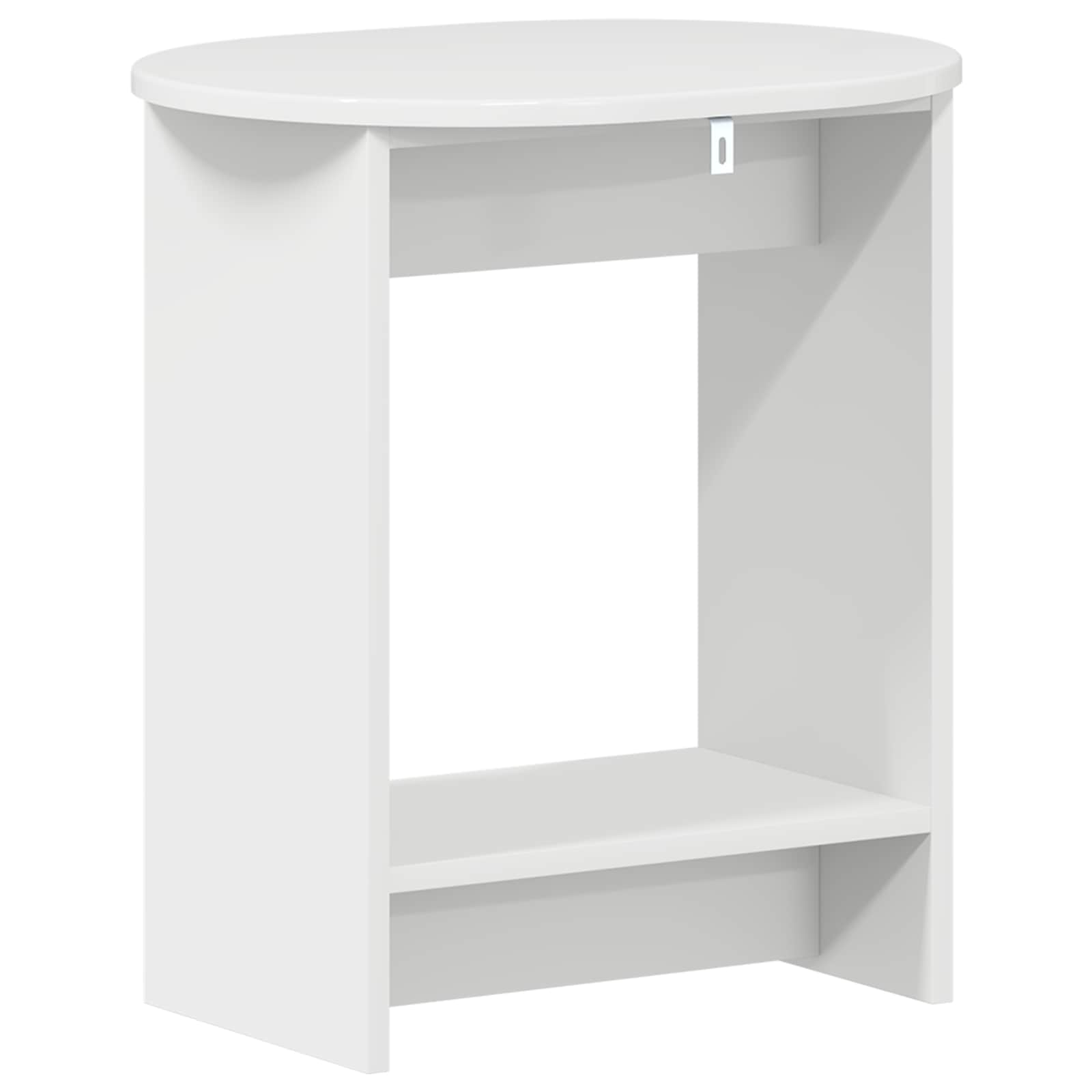 vidaXL Stolik boczny Biały wysoki połysk 50 x 39,5 x 55 cm